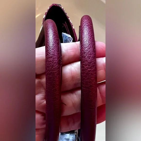 NEW UNIQUE Faux Leather & Material Multicolor shoulder bag purchased Macedonia - Picture 7 of 12